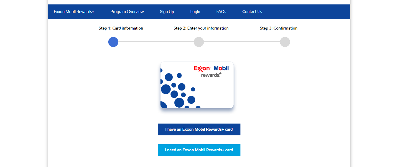 Exxon Mobil new registration