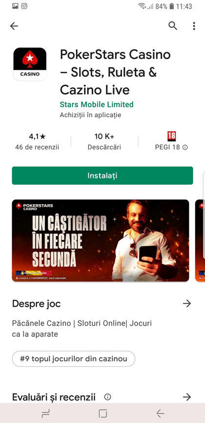 aplicatie pokerstars casino