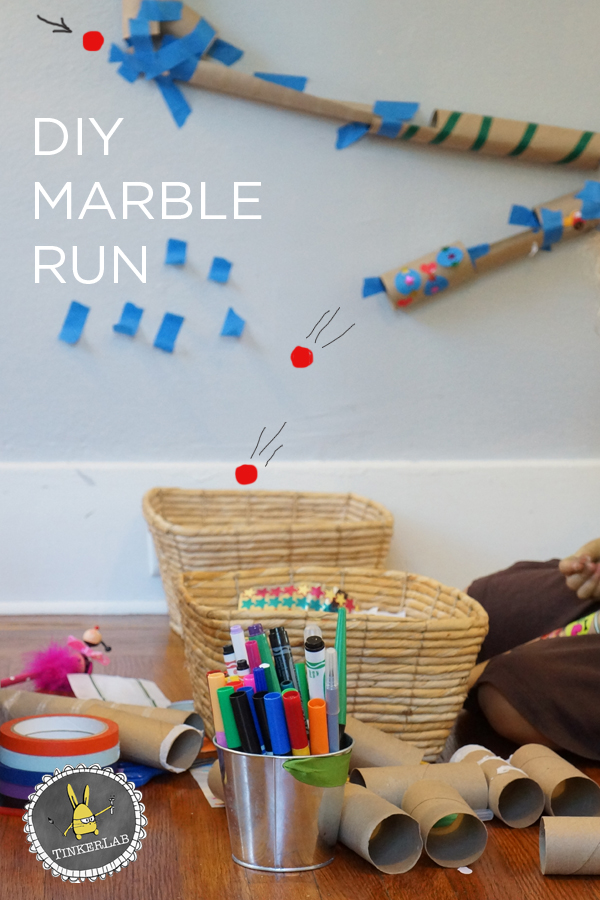 With simple, household supplies like paper rolls and tape, I'll show you how to make a marble run with kids as we think like engineers.