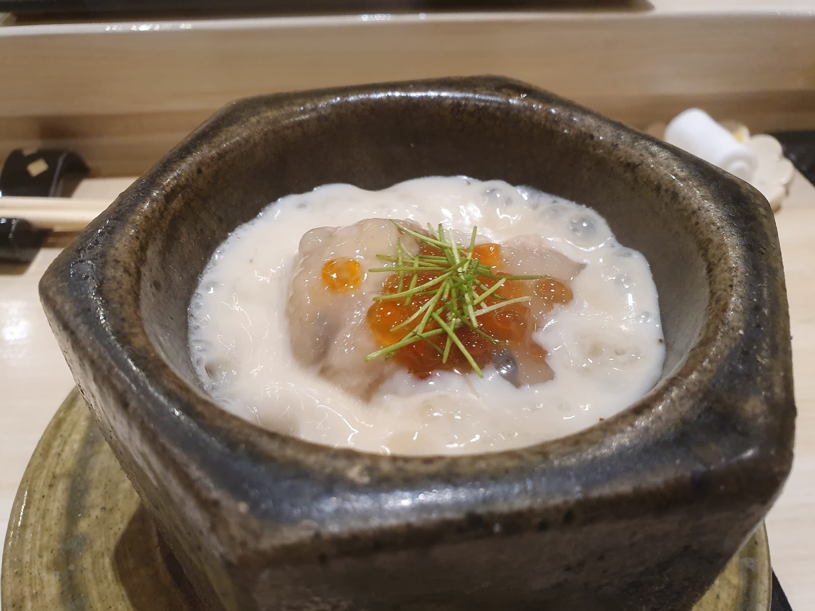 oyster custard at Misaki Nobu 
