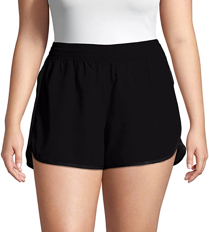 JUST MY SIZE Women's Plus Size Active Woven Run Short