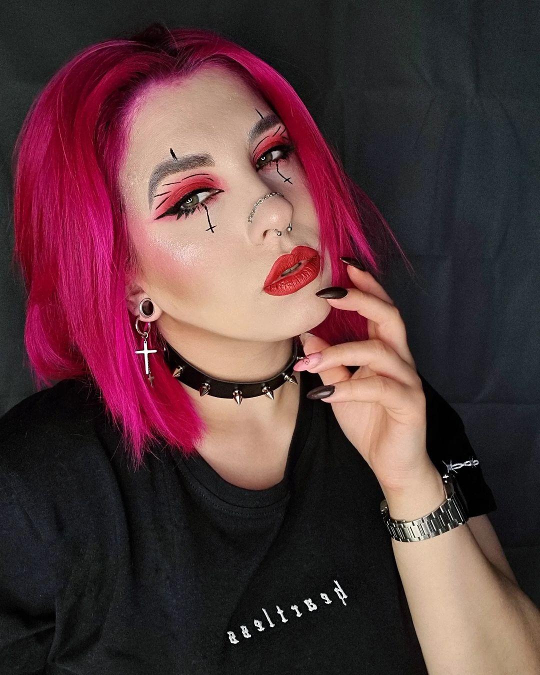 Vision in Pink Alt Makeup