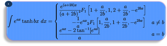 integration formula