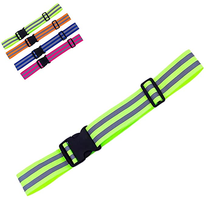 AURORA RACING Out Door Sports Reflective Glow Belt Safety Gear and Adjustable Reflective Bands for Runners 1pcs