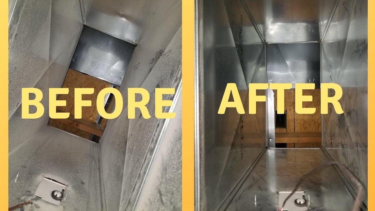 Duct Cleaning BEFORE AND AFTER: Does duct cleaning work? - YouTube