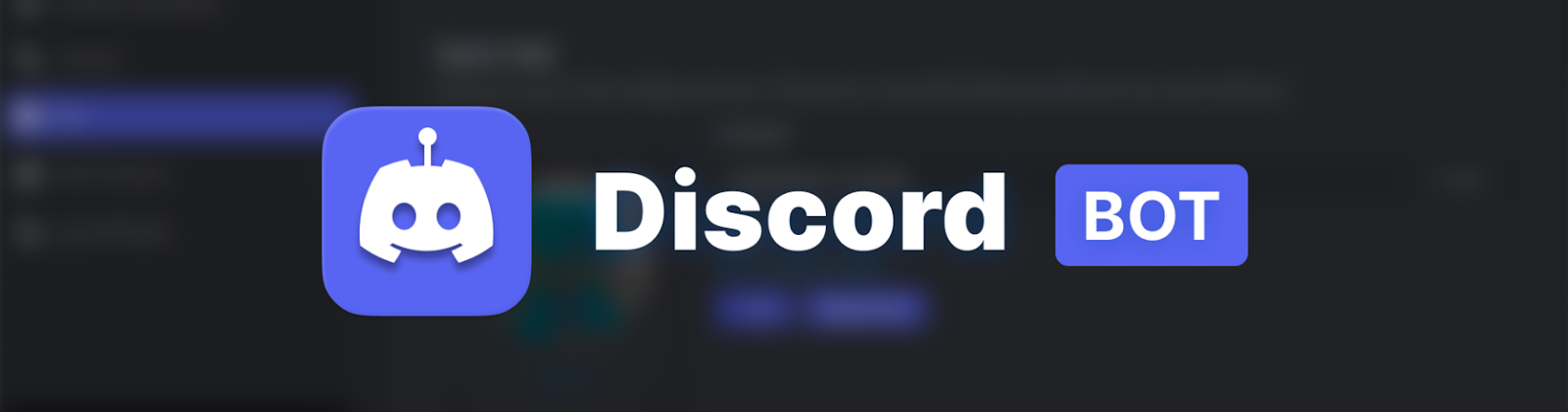Discord logo next to a virtual bot.