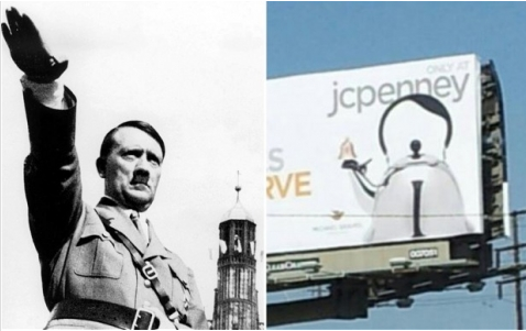 JCPenney caught some flack for this teapot that bears a remarkable resemblance to Adolph Hitler.