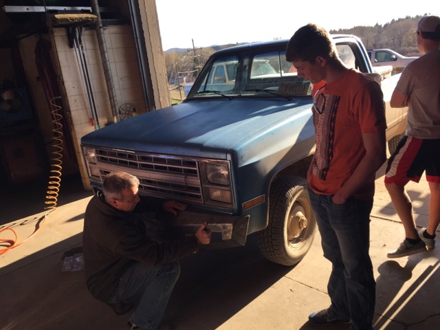 Student Learning how to Build a DIY Bumper Kit