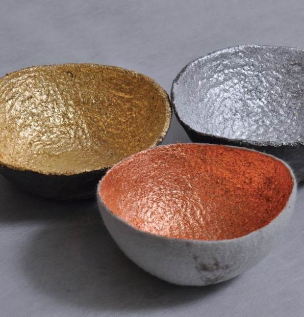 Ronel Jordaan Textiles bowls [Photo: courtesy Living Deep]
