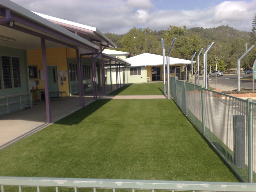 Astro Turf used instead of real grass in Townsville