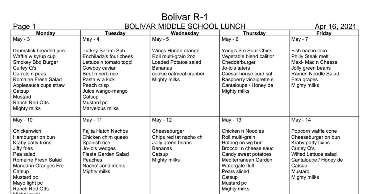 middle lunch menus for May.pdf Google Drive