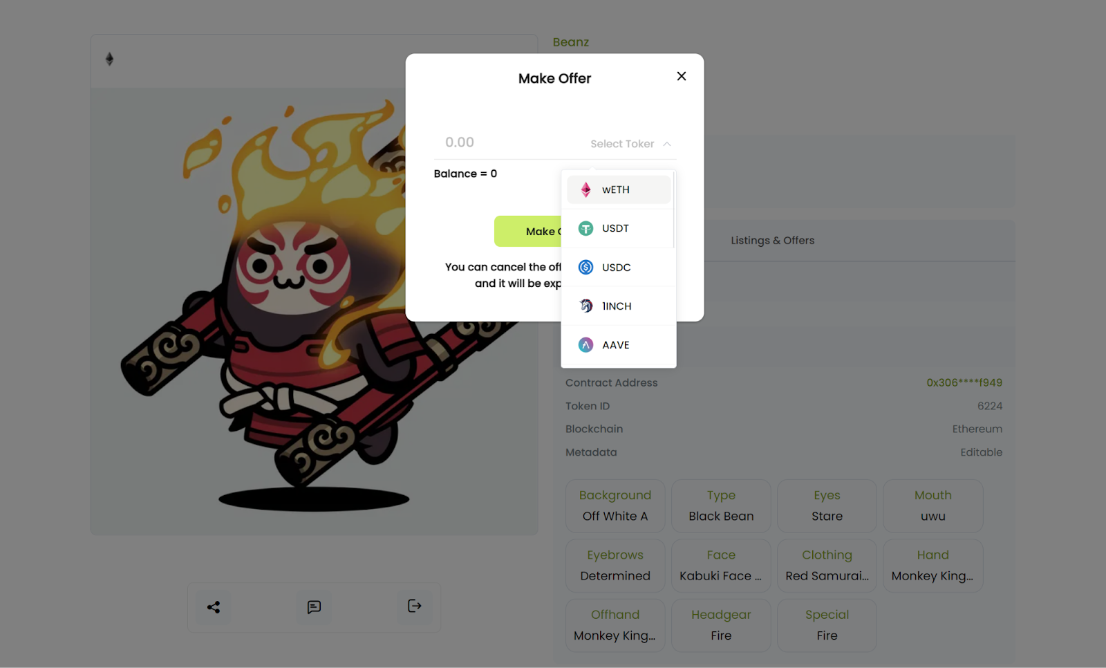 Make an offer to pre-pay