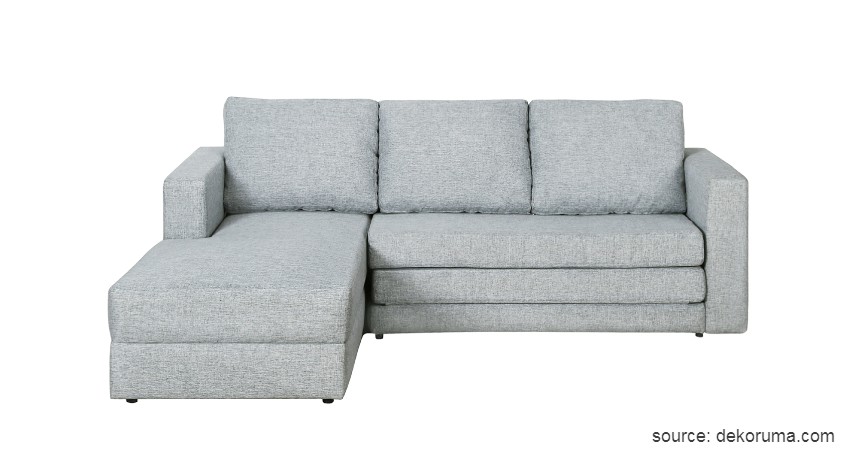 Sofa Bentuk L - 15 Ide Sofa Ruang Tamu Sempit yang Harganya Gak Bikin Mengernyit