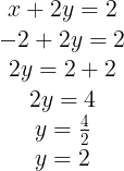 Substituindo incógnitas nas equações