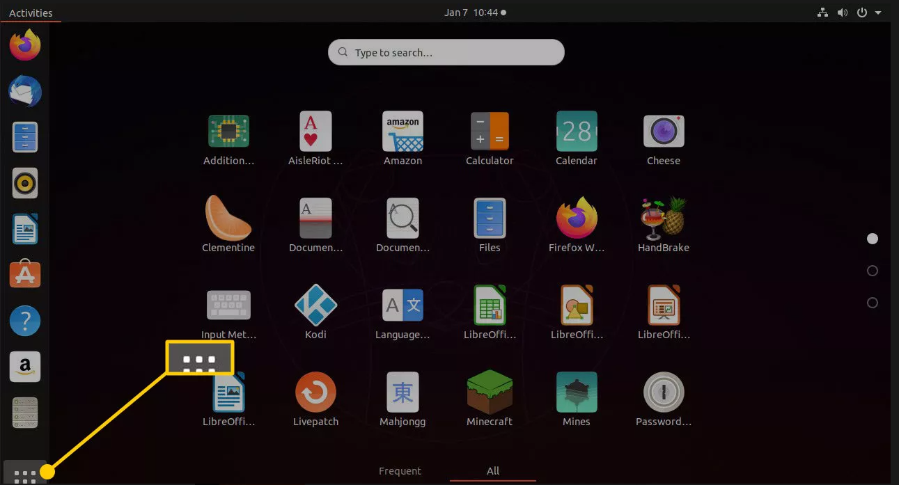 cửa sổ chuyển đổi ứng dụng trong ubuntu