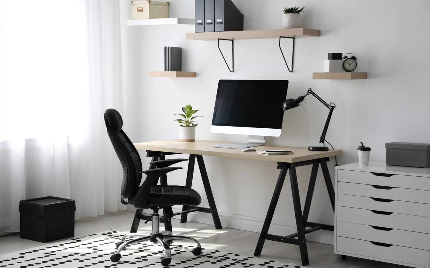 maid room transformation ideas: home office setup 