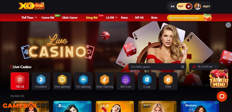 casino live tại xo88