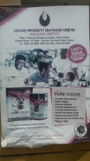Cocoa Products Ile-Oluji Ltd, 2, Atunrase Shopping Mall, Ibadan, Nigeria, Coffee Store, state Oyo