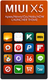 Download MIUI X5 HD Apex/Nova/ADW Theme apk