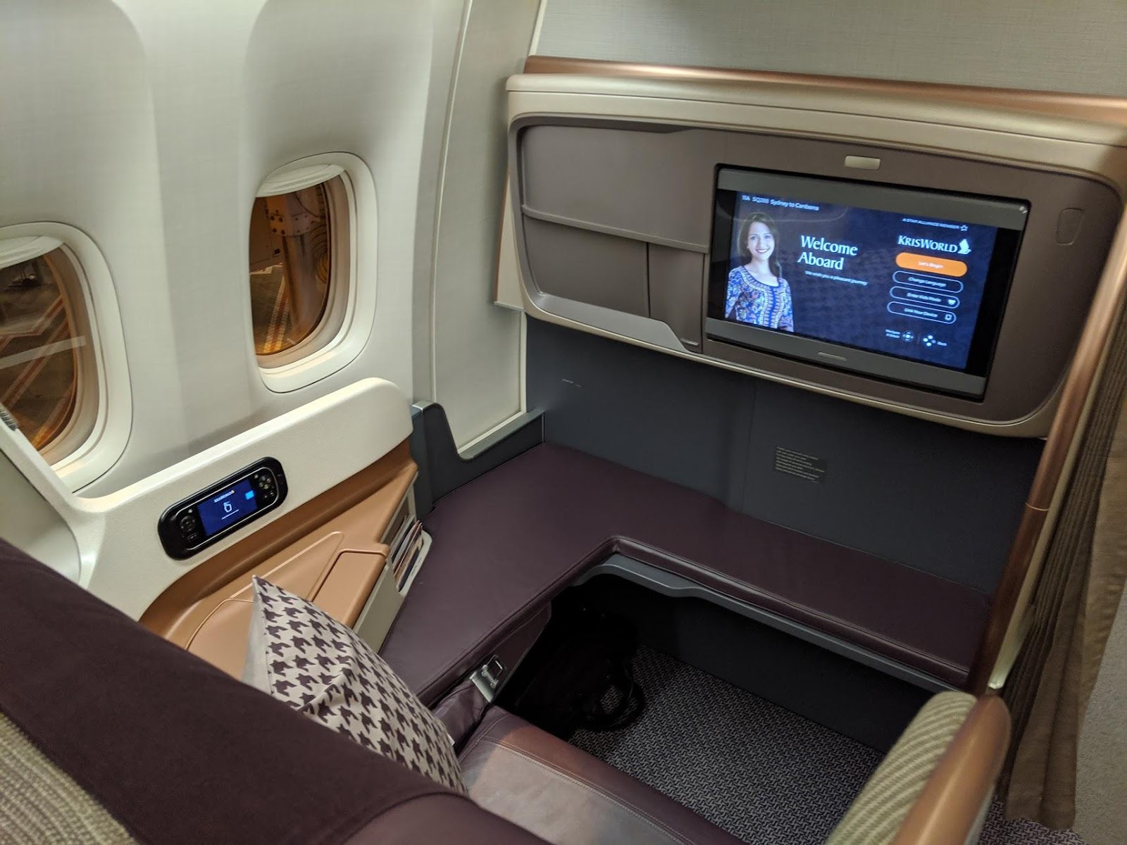 Singapore Airlines Business Class - Seat 11A