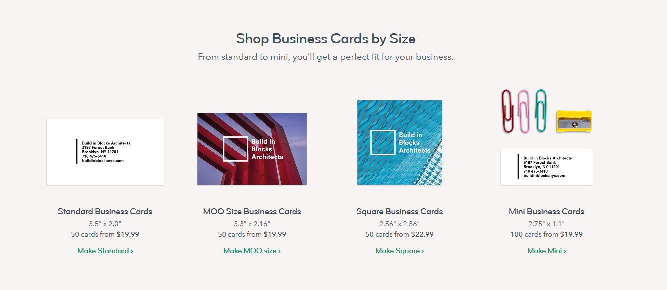 Moo.com Moo business cards