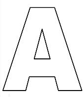 MOLDES DE LETRAS GRANDES: IMPRIMA AQUI! | Letras do alfabeto para ...