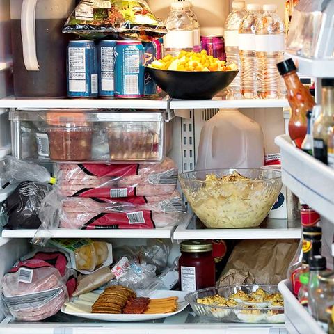 Do not overstuff the fridge or freezer with items
