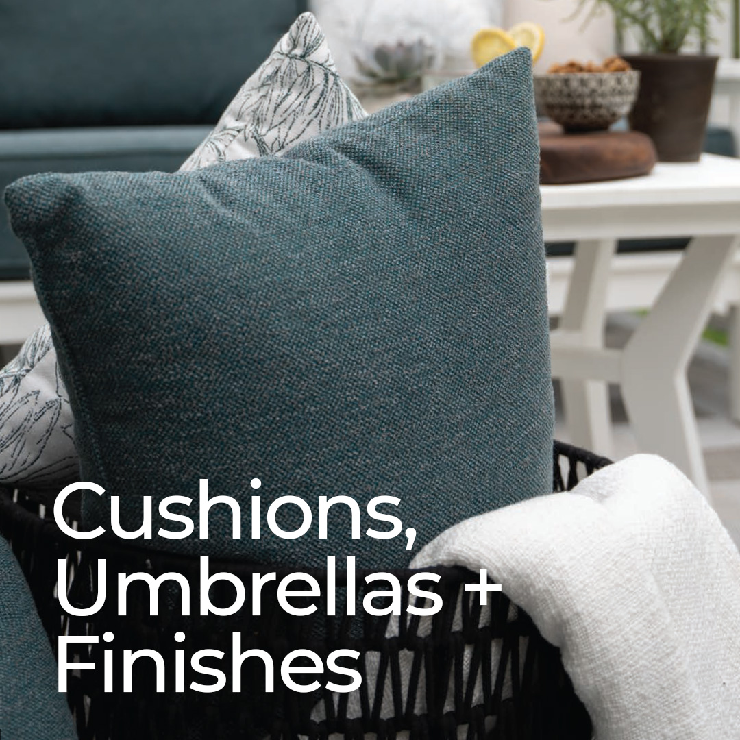 Berlin Gardens Cushions, Umbrellas + Finishes