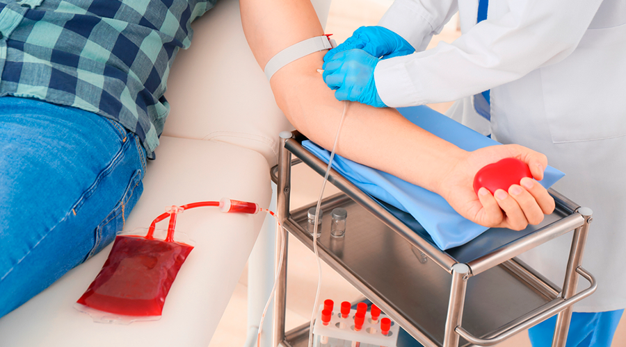 Proceso de donación de sangre