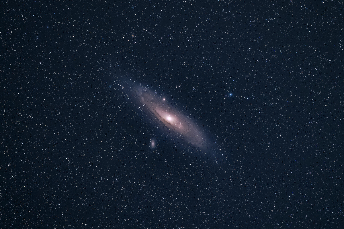 Andromeda galaxy stacked