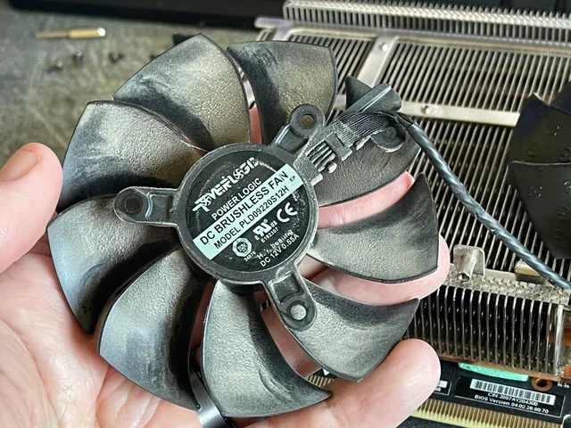 Clean the GPU to solve GPU Fans Not Spinning 