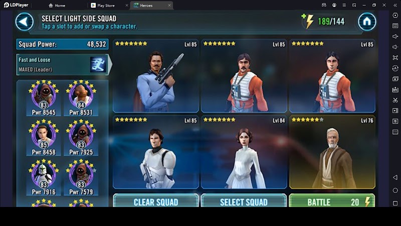 Create the Best Squads for Battles