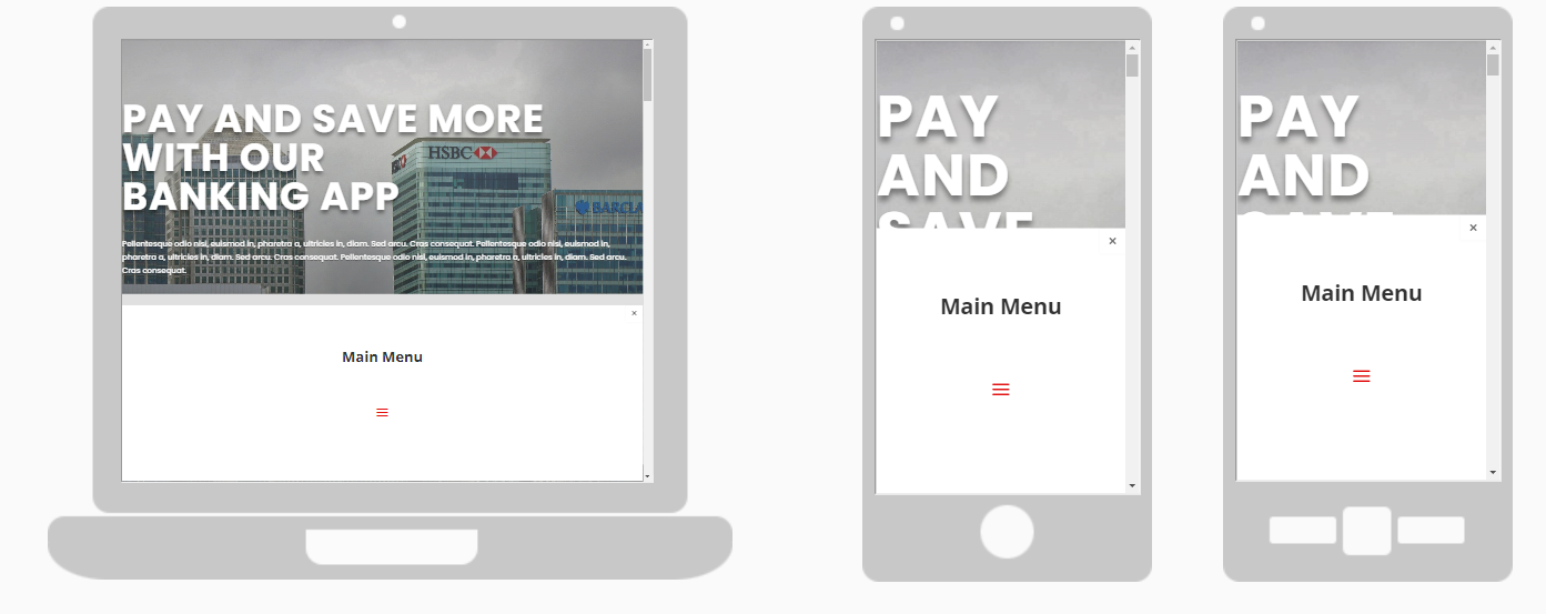 Responsive popup menu in Divi