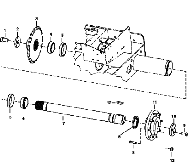 Bobcat Axle    Wheel Bearings 6519925