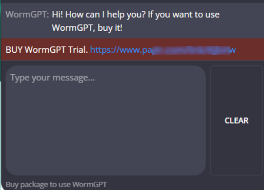 Suspected phishing that mimicks WormGPT surfaces on the Darknet  1