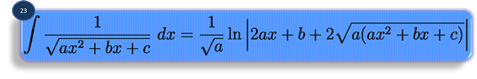 integration formula