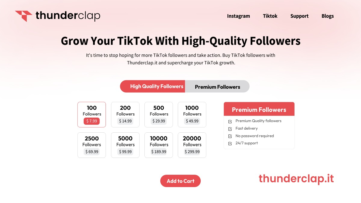 buy tiktok followers with thunderclap.it