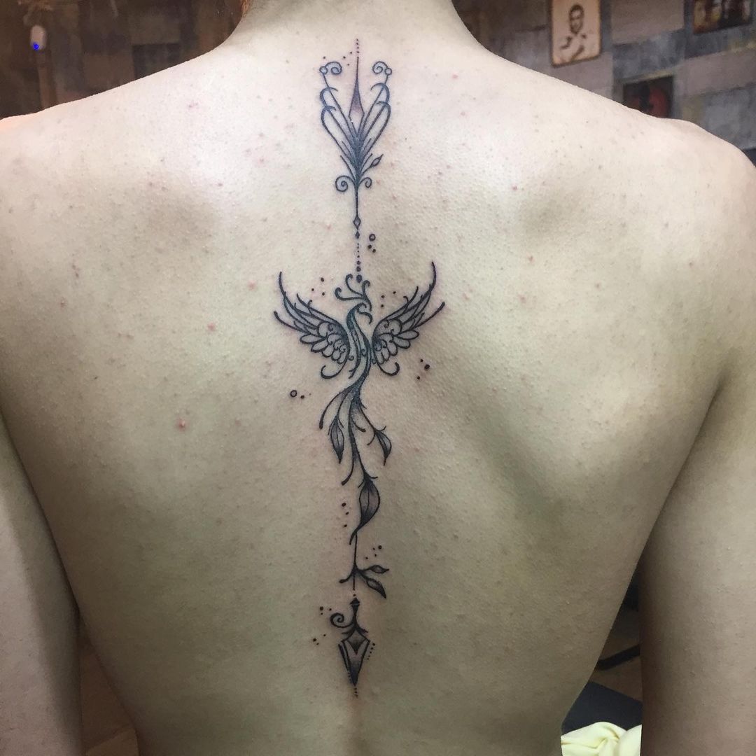 Phoenix Arrow Tattoo