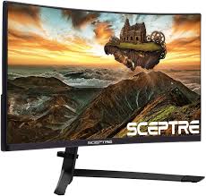 Sceptre Curved 27" Gaming Monitor up to 185Hz DisplayPort 144Hz HDMI  Edge-Less AMD FreeSync Premium, Build-in Speakers Machine Black 2020  (C275B-1858RN) - Walmart.com - Walmart.com