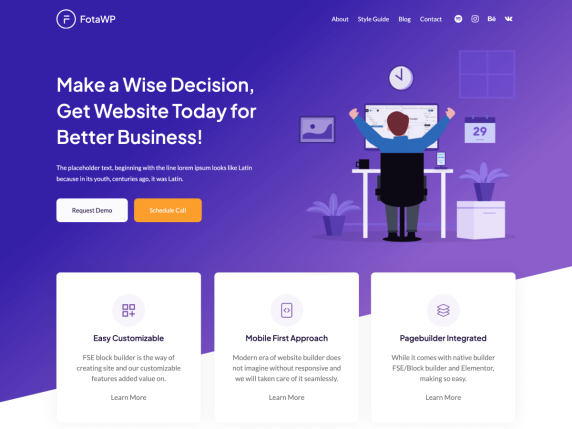 fotawp for wordpress theme for agencies