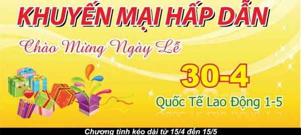 Chạy khuyến mãi nhân dịp lễ