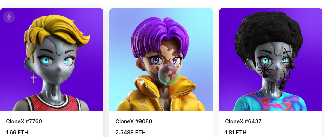 CloneX: The Utility of NFT As Next Generation Avatars