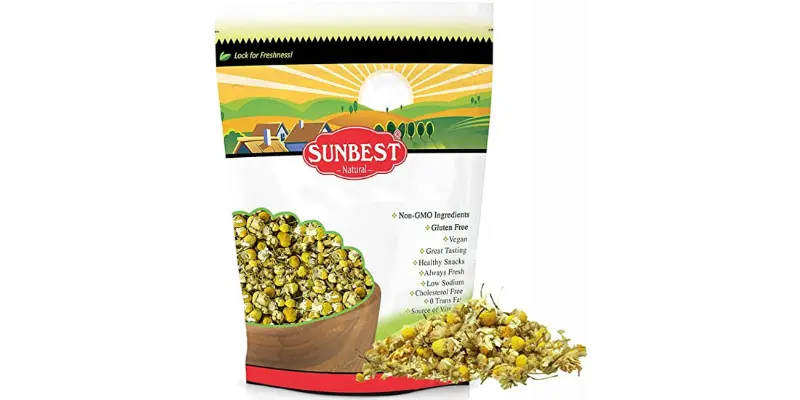 Sunbest Natural Chamomile Flowers: Best Chinchilla Treat Overall
