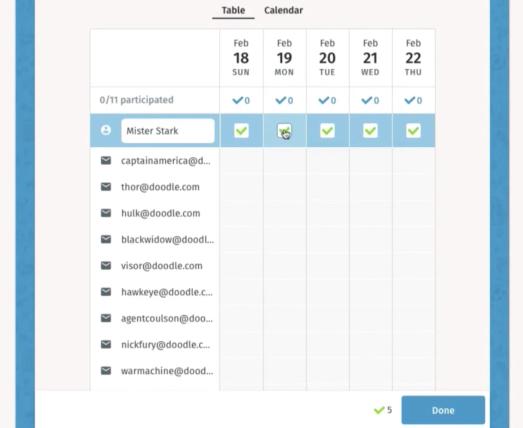 AMP for email meeting schedule