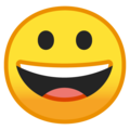 Grinning Face on Google Android 8.1
