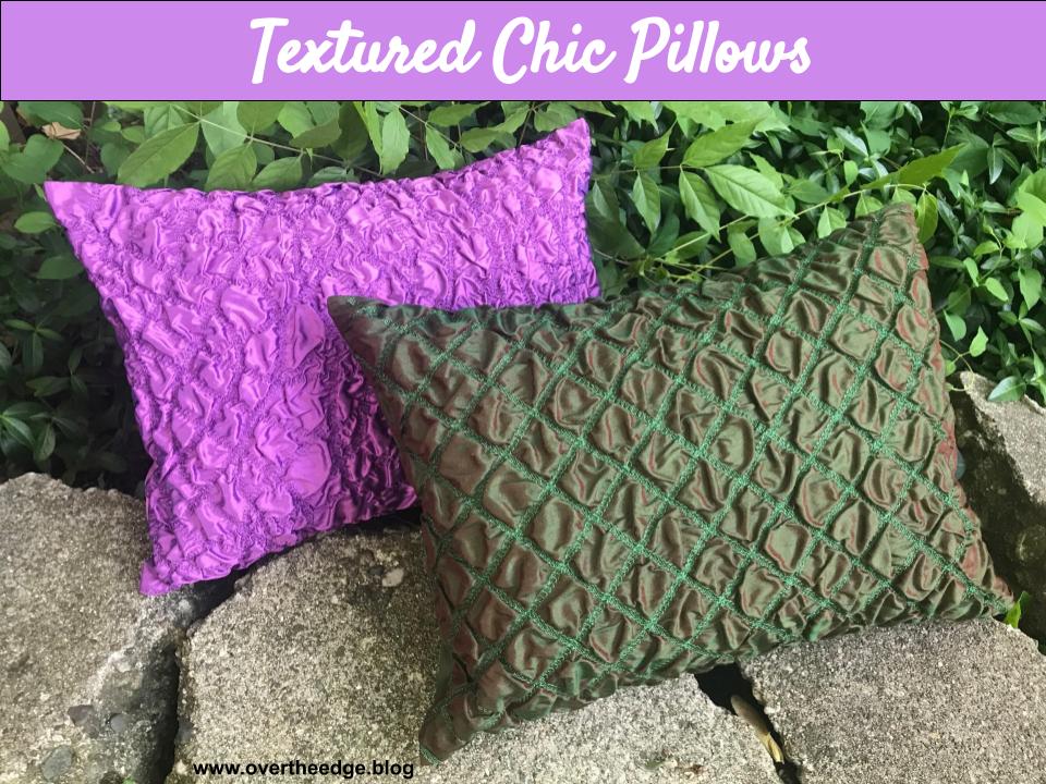 textured chic pillows