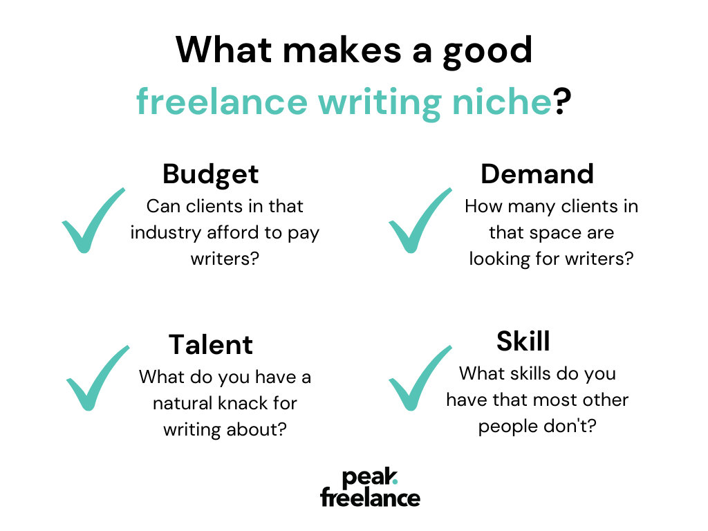 What makes a good freelance writing niche?