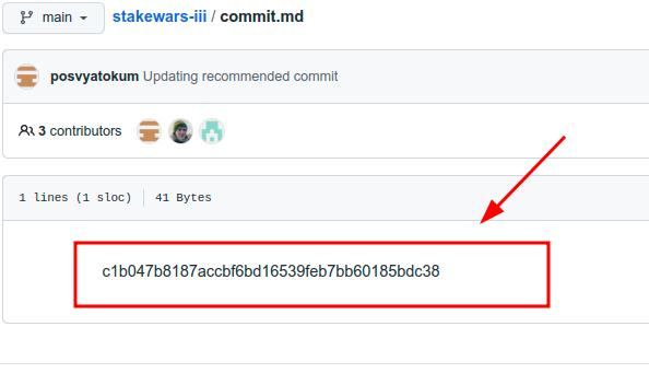 commit hash