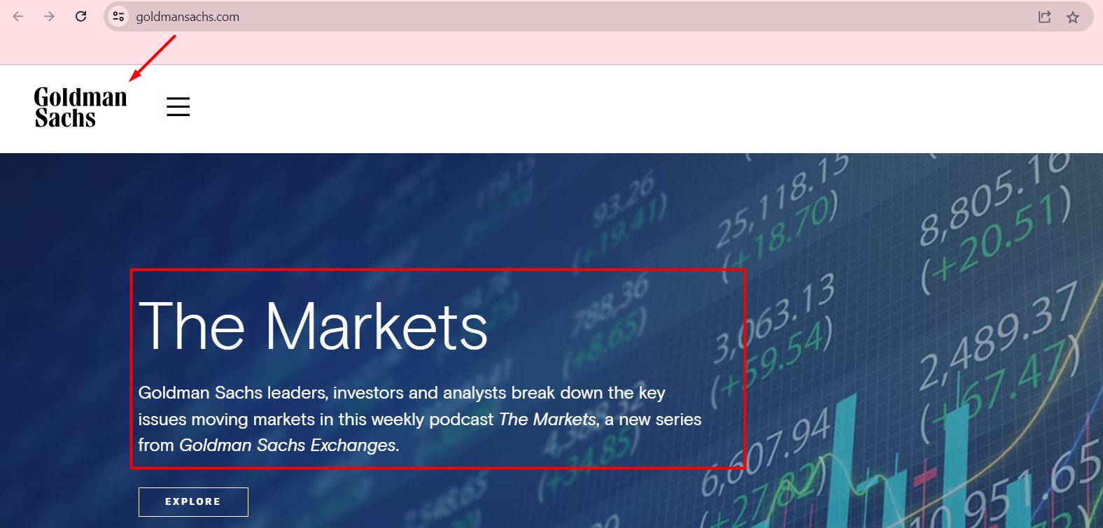  Goldman Sachs Principal Investment Area