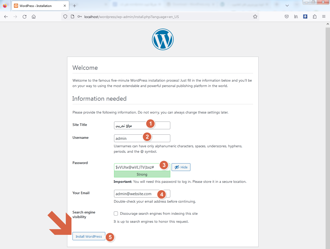 install wordpress on your computer